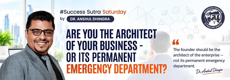 Dr. Anshul Dhingra on becoming the architect of your business instead of its permanent emergency department