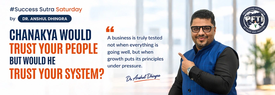 Chanakya business systems lesson on trusting people, processes and principles during growth